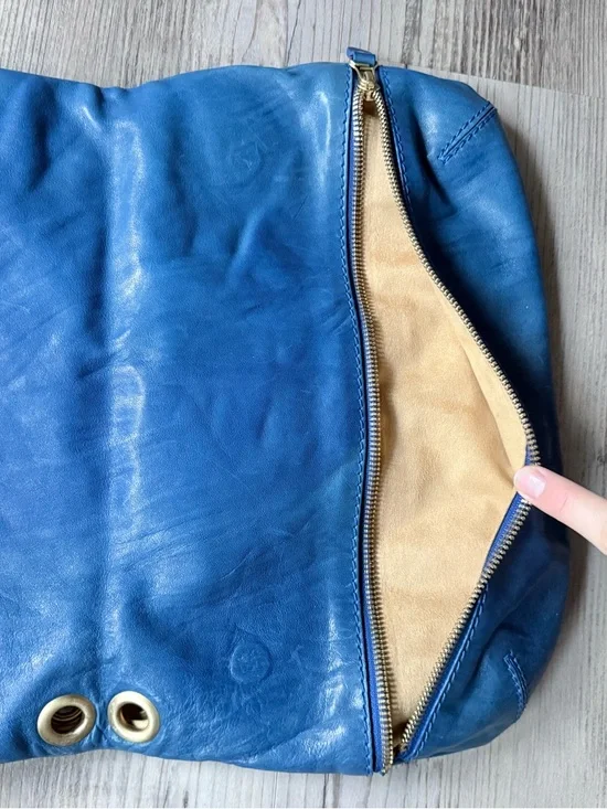 Blue Jimmy Choo Medium Wristlet Clutch Bag - Missing Wrist Strap - Picture 3 of 7